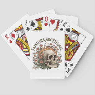 ADOM "Dodelijke Afrekeningen Zijn Eeuwig" Dames T- Pokerkaarten