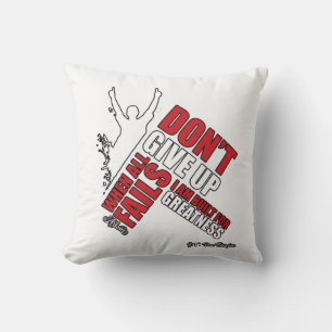 ADOM "Don't Quit" Women's Minimalistische Grafisch Kussen