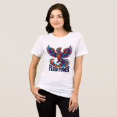 ADOM Fluid Power Phoenix Kunst Tri-Blend Shirt (Voorkant volledig)