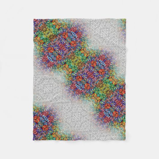 ADOM Fractale Abstracte Patroon Deken (Voorkant)