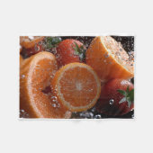 ADOM Fresh Citrus Splash Art Blanket Fleece Deken (Voorkant (Horizontaal))