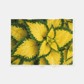 ADOM Gele Coleus Bladeren Plaid Deken (Voorkant (Horizontaal))