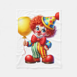ADOM Gelukkig Circus Clown Dekbed Fleece Deken