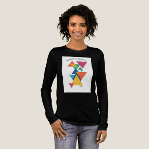 ADOM Geometrische Kunst Lange Mouwen T-shirt