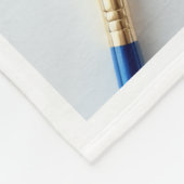 ADOM Geschilderde Pauw Wit Dekbed Fleece Deken (Hoek)