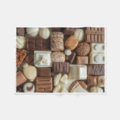 ADOM Gevarieerde Chocolade Behandelingsdeken Fleece Deken (Voorkant (Horizontaal))