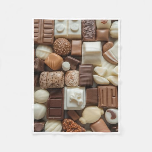 ADOM Gevarieerde Chocolade Behandelingsdeken Fleece Deken (Voorkant)