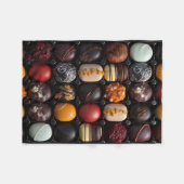 ADOM Gevarieerde Chocolade Truffels Dekbed Fleece Deken (Voorkant (Horizontaal))