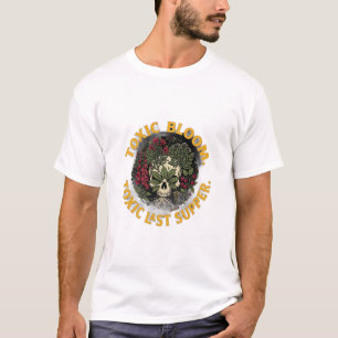 ADOM Giftige Bloei Schedel Kunst T-shirt