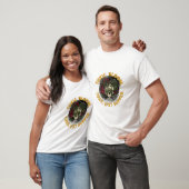 ADOM Giftige Bloei Schedel Kunst T-shirt (Unisex)