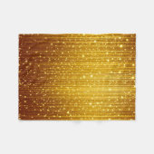 ADOM Gouden Glitter Sparkle Worpdeken Fleece Deken (Voorkant (Horizontaal))