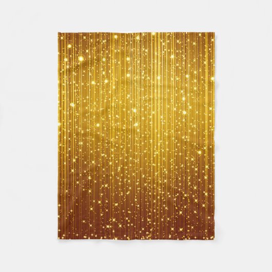 ADOM Gouden Glitter Sparkle Worpdeken Fleece Deken (Voorkant)