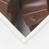 ADOM Gourmet Melk Chocolade Worpdeken Fleece Deken (Hoek)
