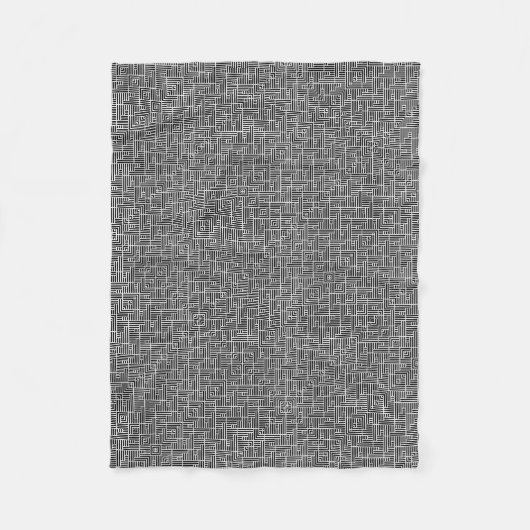 ADOM Grijs Textured Mesh Dekbed Fleece Deken (Voorkant)