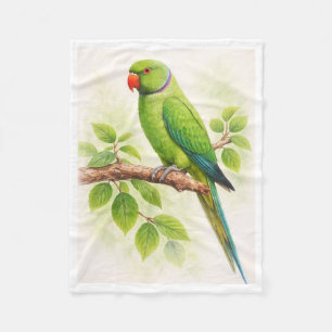 ADOM Groen Papegaaienloof Dekbed Fleece Deken