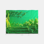 ADOM Groene Bamboebosdeken Fleece Deken (Voorkant (Horizontaal))
