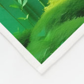 ADOM Groene Bamboebosdeken Fleece Deken (Hoek)