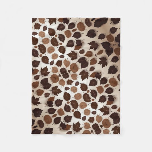 ADOM Herfstblad Strooiendeken Fleece Deken (Voorkant)