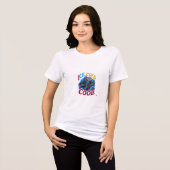 ADOM Ijs Koude Koele Panter Tri-Blend Shirt (Voorkant volledig)