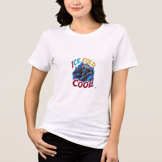 ADOM Ijs Koude Koele Panter Tri-Blend Shirt (Voorkant)