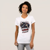ADOM Impact Is The Point Witte T-shirt (Voorkant volledig)
