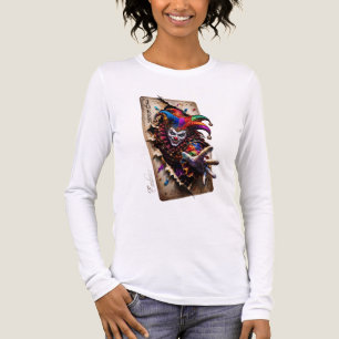 ADOM Joker Speelkaart Lange Mouwen T-shirt