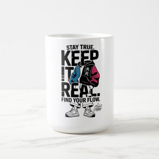 ADOM Keep It Real Long Sleeve Tee Koffiemok (Center)