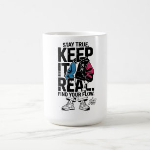 ADOM Keep It Real T-shirt met lange mouwen Koffiemok