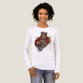 ADOM King Playing Card Long Sleeve Tri-Blend Shirt (Voorkant)