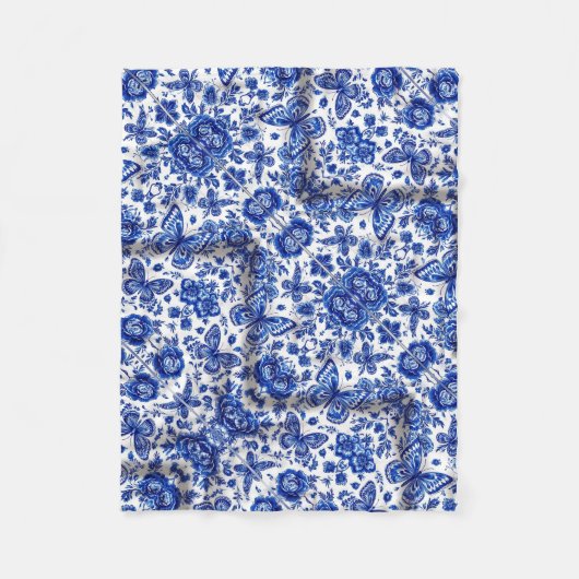 ADOM Klassieke Blauwe Porselein Deken (Voorkant)