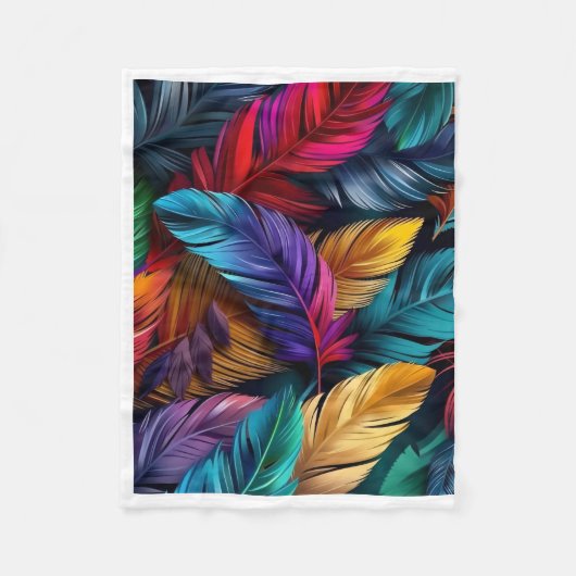 ADOM Kleurrijk Botanisch Kunst Dekenkleed Fleece Deken (Voorkant)