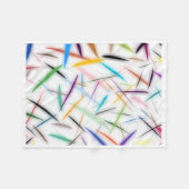 ADOM Kleurrijke Abstracte Strepen Dekbed Fleece Deken (Voorkant (Horizontaal))
