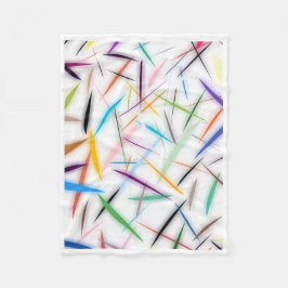 ADOM Kleurrijke Abstracte Strepen Dekbed Fleece Deken