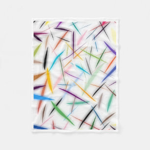 ADOM Kleurrijke Abstracte Strepen Dekbed Fleece Deken