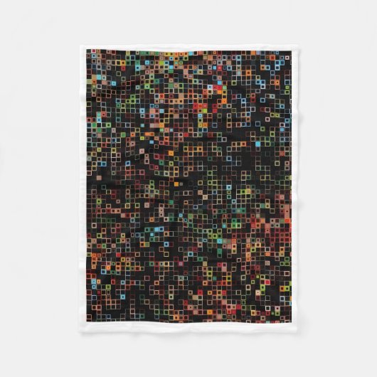 ADOM Kleurrijke Mozaïek Pixel Art Deken (Voorkant)