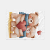ADOM Knuffelberen Dekentje Fleece Deken (Voorkant (Horizontaal))