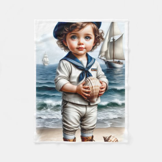 ADOM Little Sailor Kids Art Deken (Voorkant)