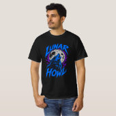 ADOM Maan Gehuil Wolf Design T-shirt (Voorkant volledig)