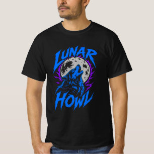 ADOM Maan Gehuil Wolf Design T-shirt