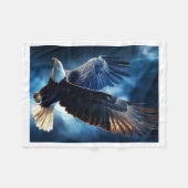 ADOM Majestic Flying Eagle Dekken Fleece Deken (Voorkant (Horizontaal))
