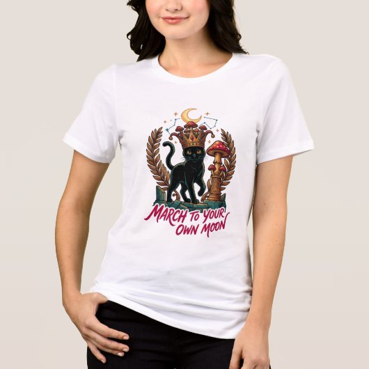 ADOM March To Your Own Moon Kat Tri-Blend Shirt (Voorkant)