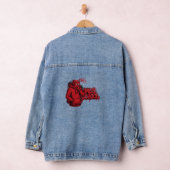 ADOM "MLS School" Dames Grafische T-shirt Denim Jacket (Hangar)