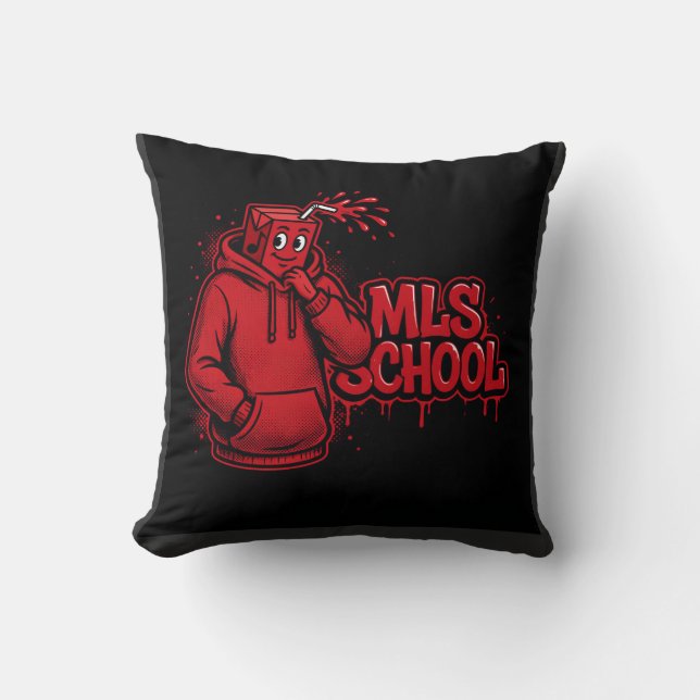 ADOM "MLS School" Dames Grafische T-shirt Kussen (Voorkant)
