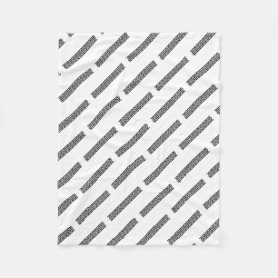 ADOM Monochrome Stippellijnen Dekbed Fleece Deken