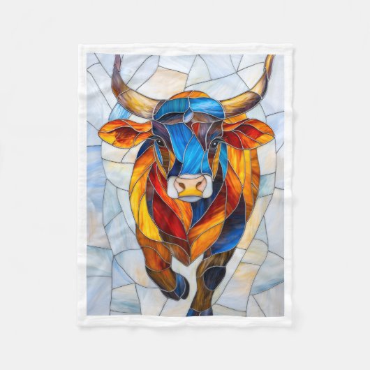 ADOM Mosaic Bull Art Deken (Voorkant)