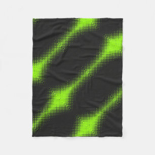 ADOM Neon Groen Halftone Dekbed Fleece Deken