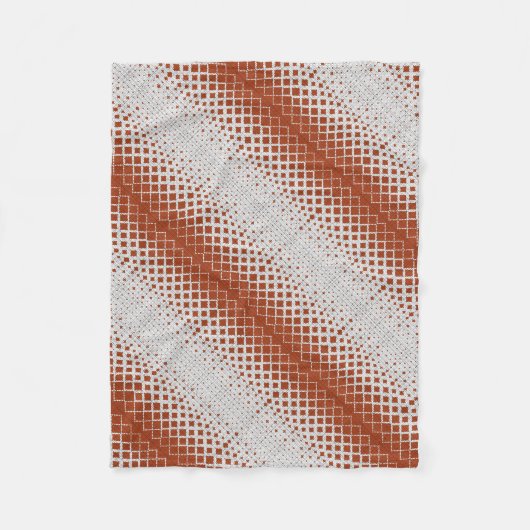 ADOM Oranje Halftone Diagonaal Dekbed Fleece Deken (Voorkant)