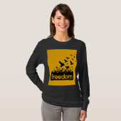 ADOM Premium "Freedom" Minimalistisch T-shirt met (Voorkant volledig)