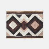 ADOM Premium Geometrisch Minimalistisch Worpdekbed Fleece Deken (Voorkant (Horizontaal))