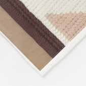 ADOM Premium Geometrisch Minimalistisch Worpdekbed Fleece Deken (Hoek)